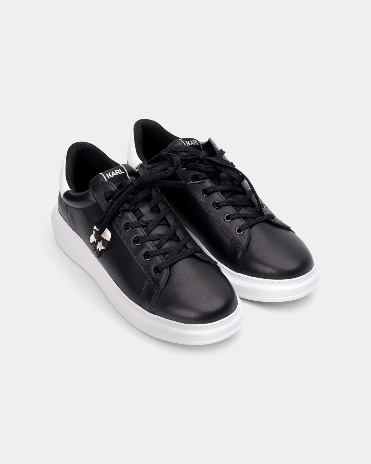 (Core) Karl Lagerfeld Men's Kapri NFT Lo Lace Sneaker Black Lthr KL52530N 000