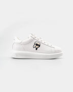 (Core) Karl Lagerfeld Men's Kapri NFT Lo Lace White Lthr/Mono Sneaker KL52530N 01W