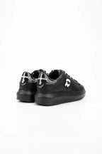 (Core) Karl Lagerfeld Ladies Kapri NFT Lo Lace Black Lthr/Mono KL62530N 00X