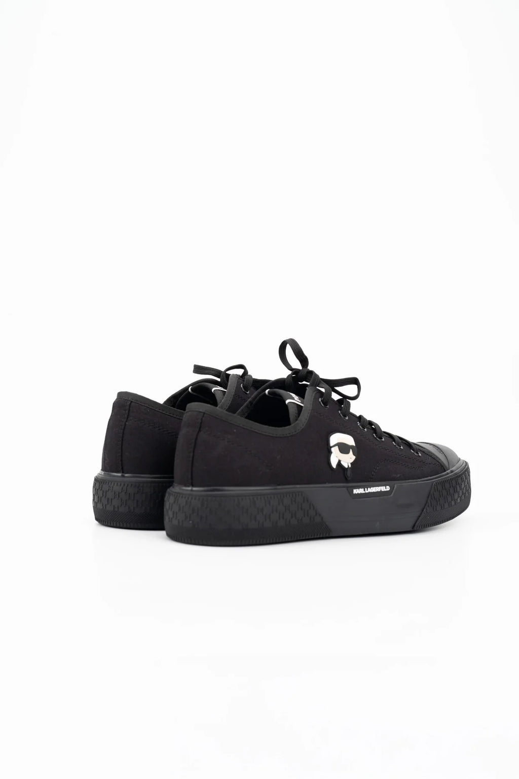 Karl Lagerfeld Men's Kampus Max NFT Lo Cnv Black Canvas Mono