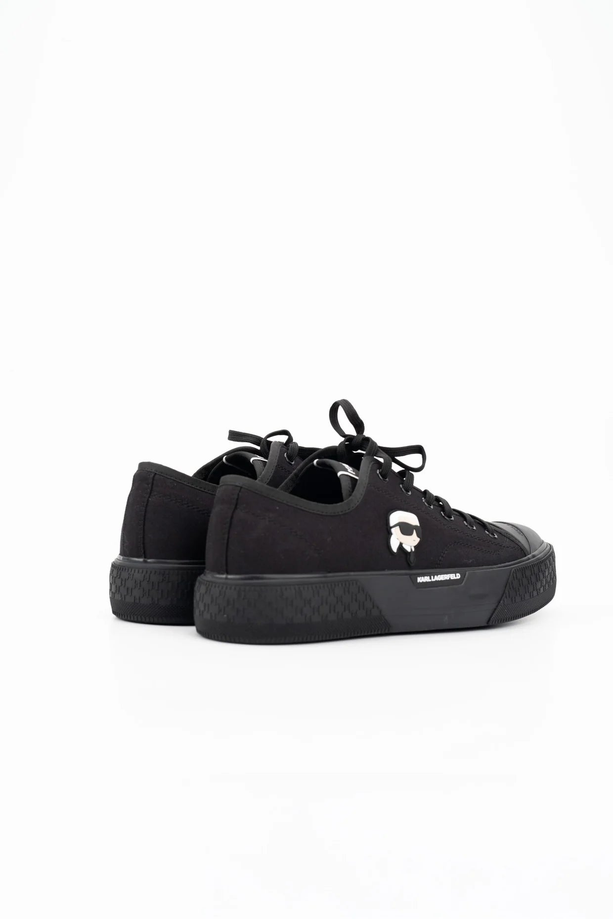 Karl Lagerfeld Men's Kampus Max NFT Lo Cnv Black Canvas Mono
