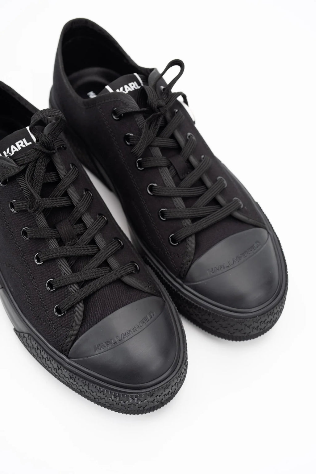Karl Lagerfeld Men's Kampus Max NFT Lo Cnv Black Canvas Mono
