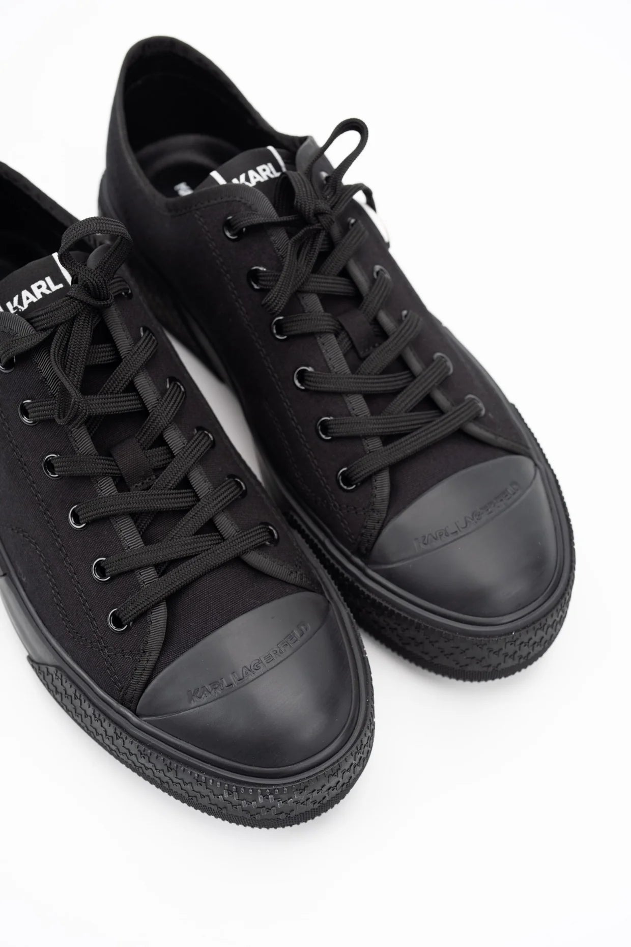 Karl Lagerfeld Men's Kampus Max NFT Lo Cnv Black Canvas Mono