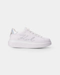 Karl Lagerfeld Ladies Kapri Signia Lace Lthr White w/Iridescent KL62510A 01I