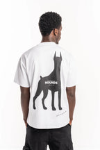 Hydraulics Oversized Hounds Doberman tee White AW25OST Hounds White