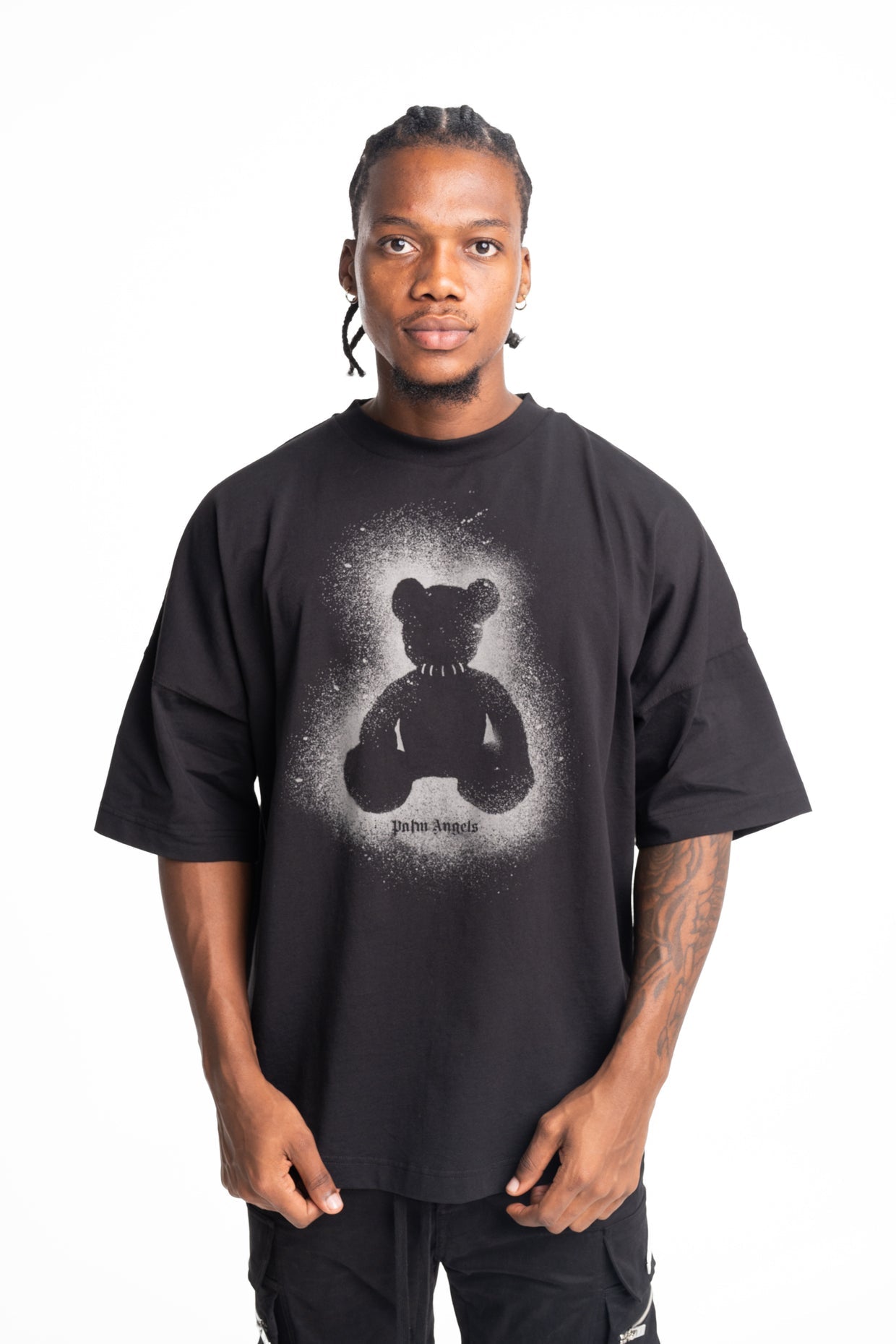 Palm Angels Men's Spray Bear Over Tee