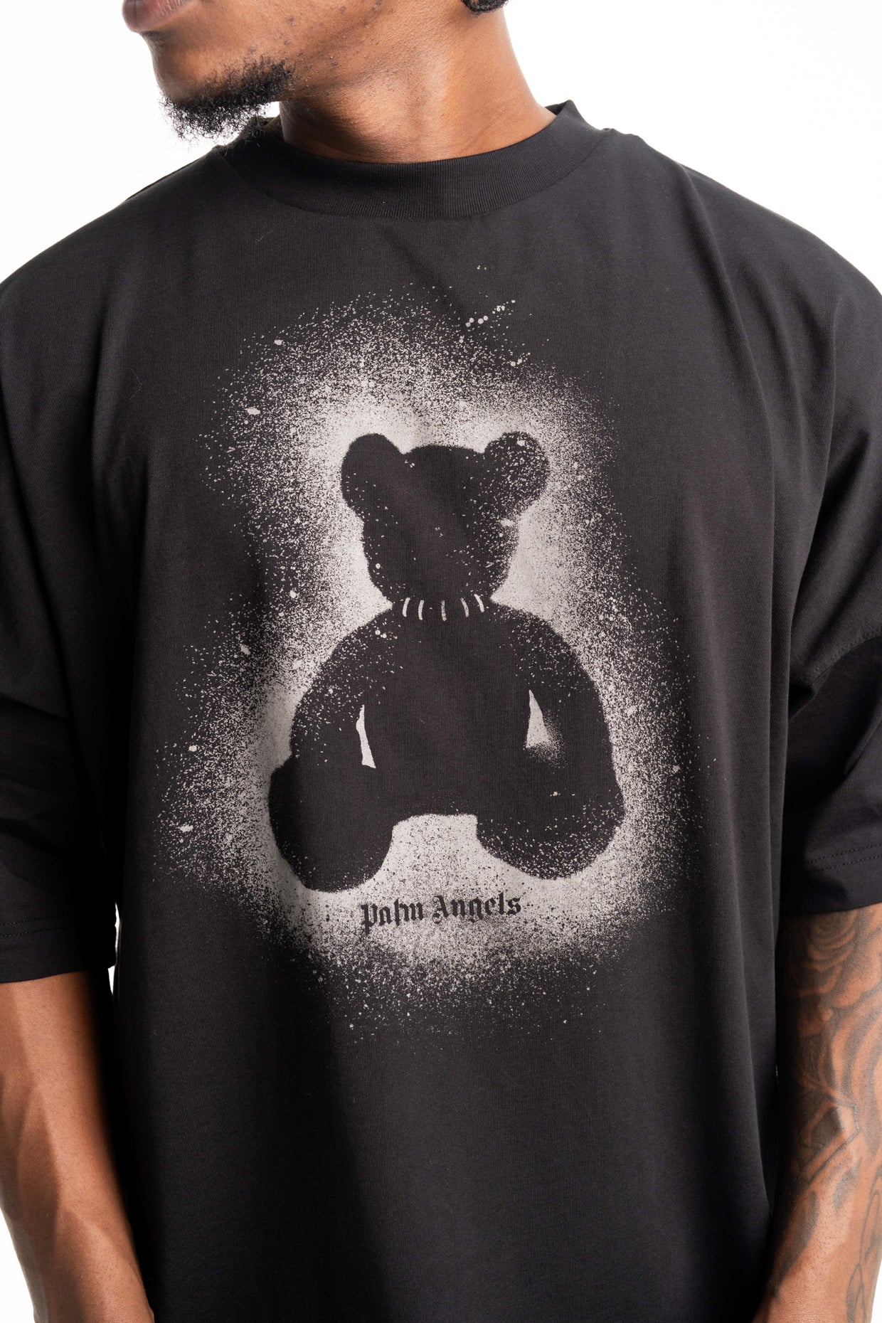 Palm Angels Men's Spray Bear Over Tee