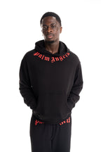 (Core) Palm Angels Men's Neck Logo Regular Hoodie