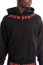 (Core) Palm Angels Men's Neck Logo Regular Hoodie