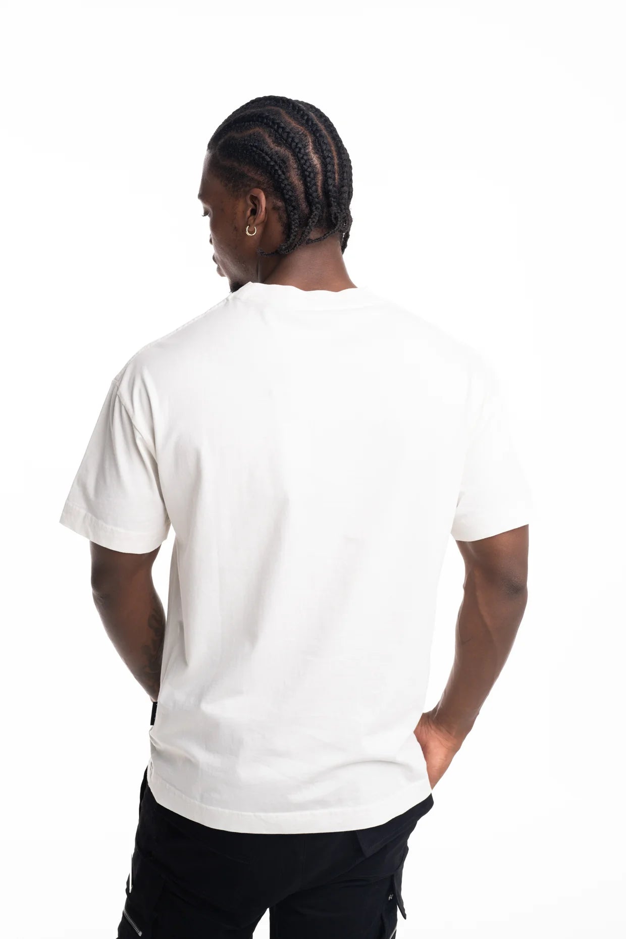 (Core) Palm Angels Men's Neck Logo Regular Tee