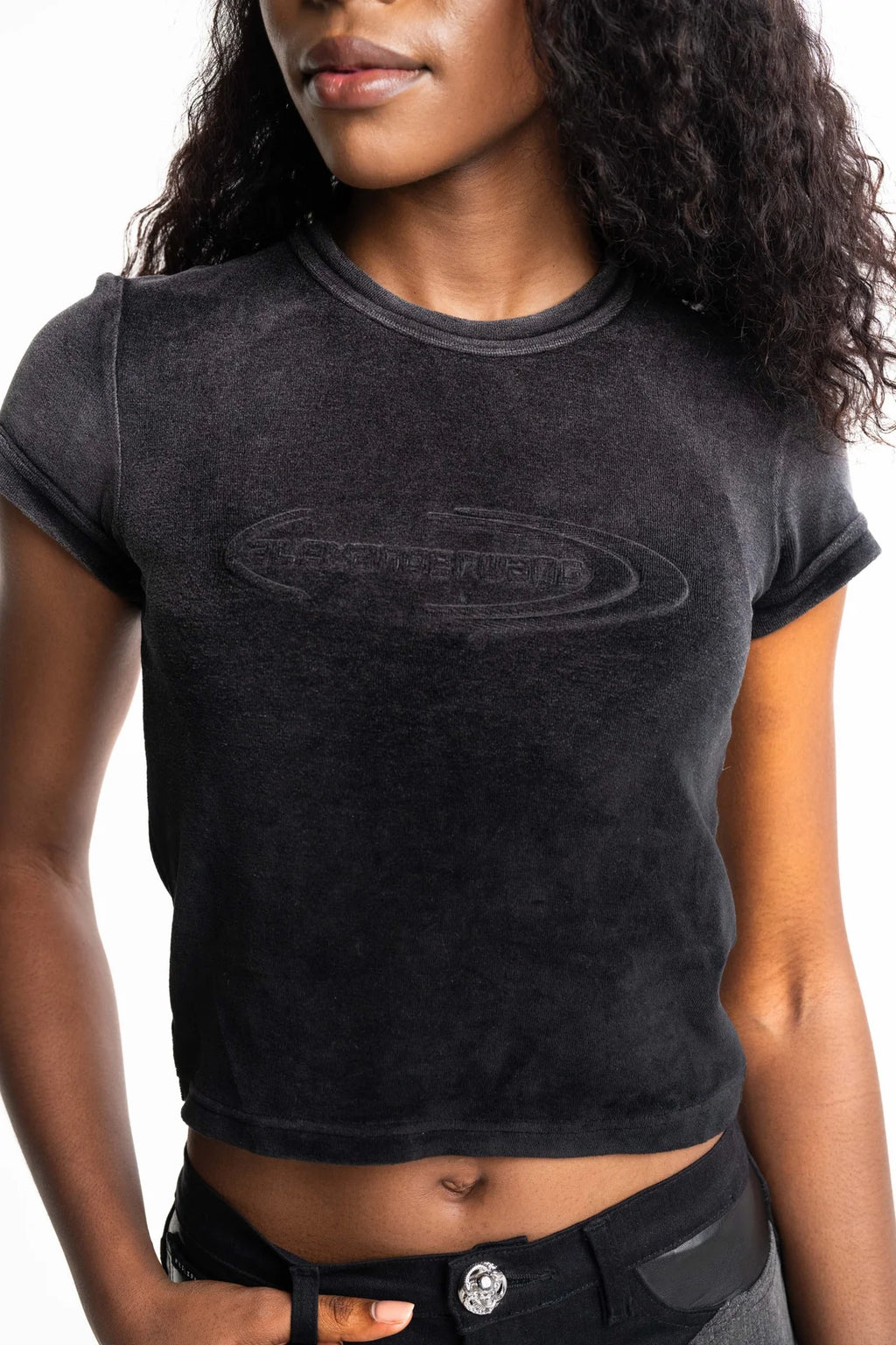 Alexander Wang Baby Tee Washed Nickel