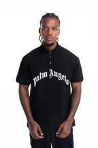 Palm Angels Men's Curved Logo SS Polo