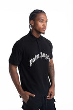 Palm Angels Men's Curved Logo SS Polo