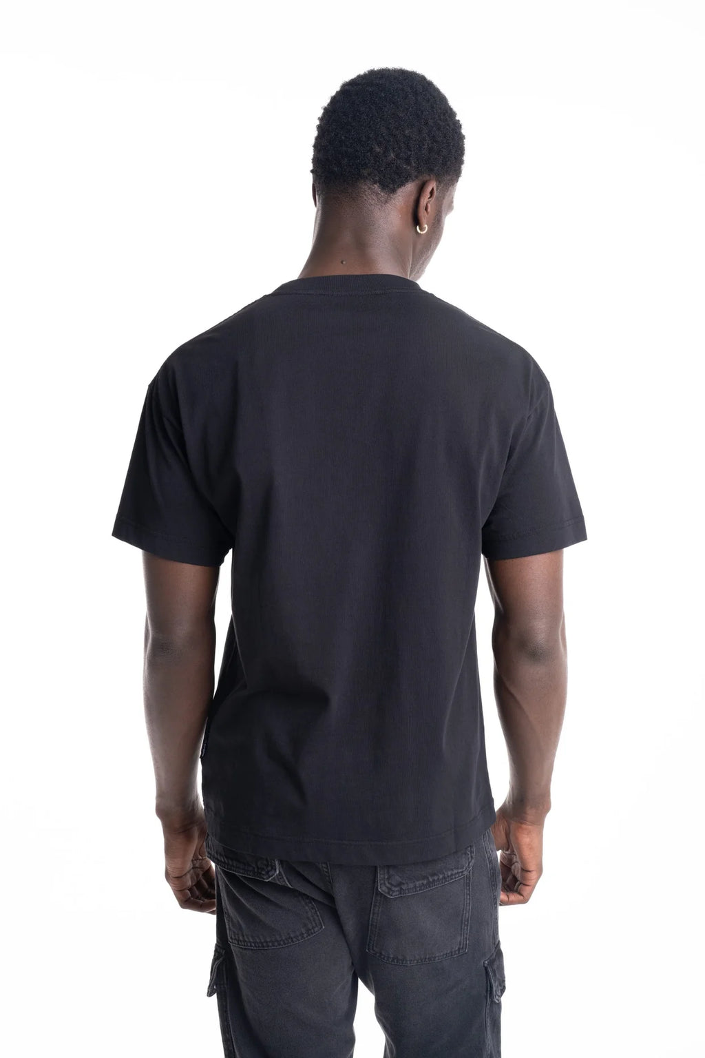 Palm Angels Men's Curved Logo Regular Tee