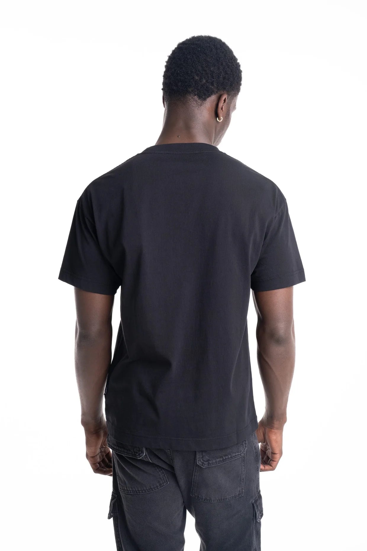 Palm Angels Men's Curved Logo Regular Tee
