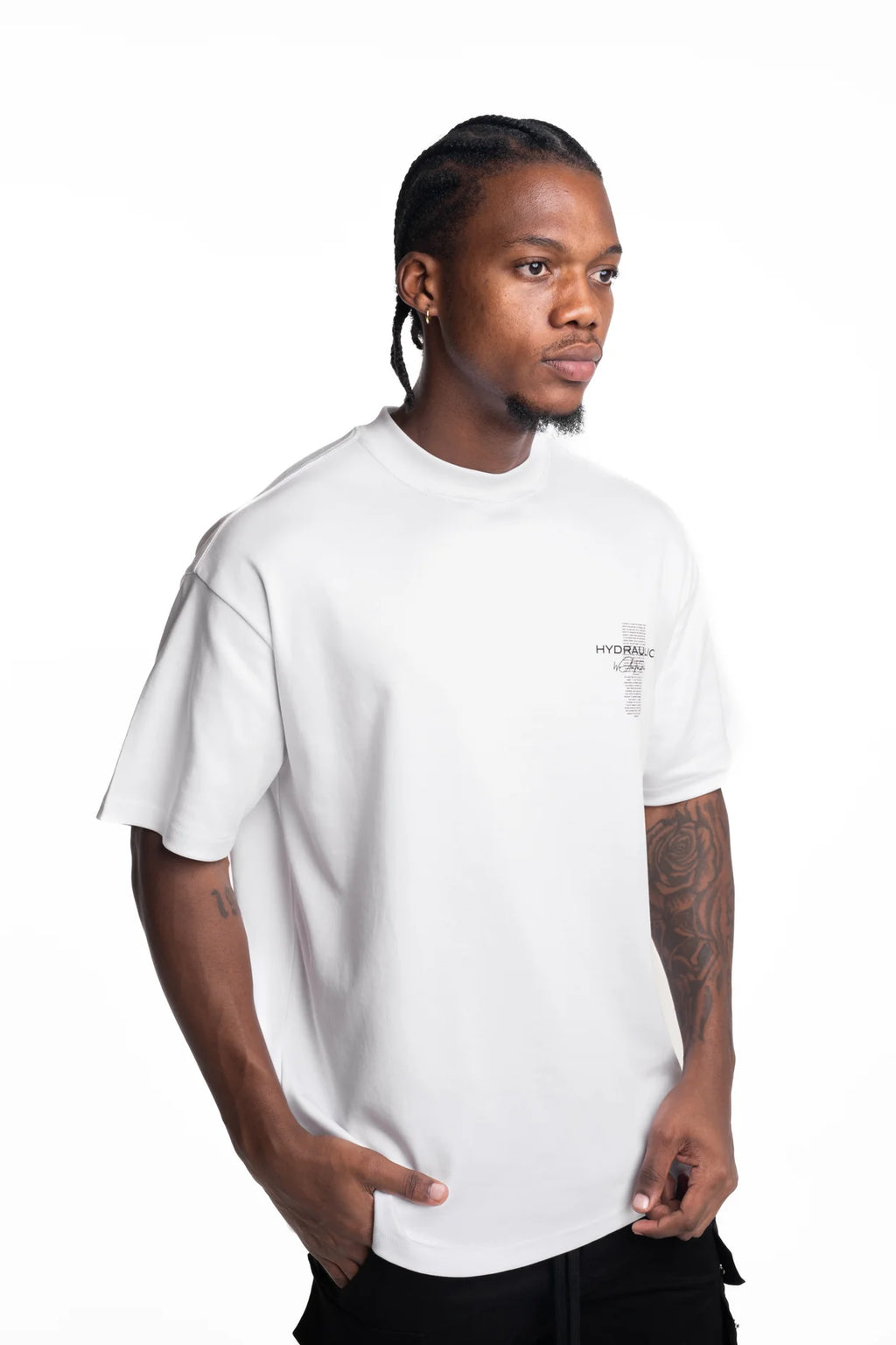 Hydraulics We Are The Pioneers Oversized Fit T Shirt White