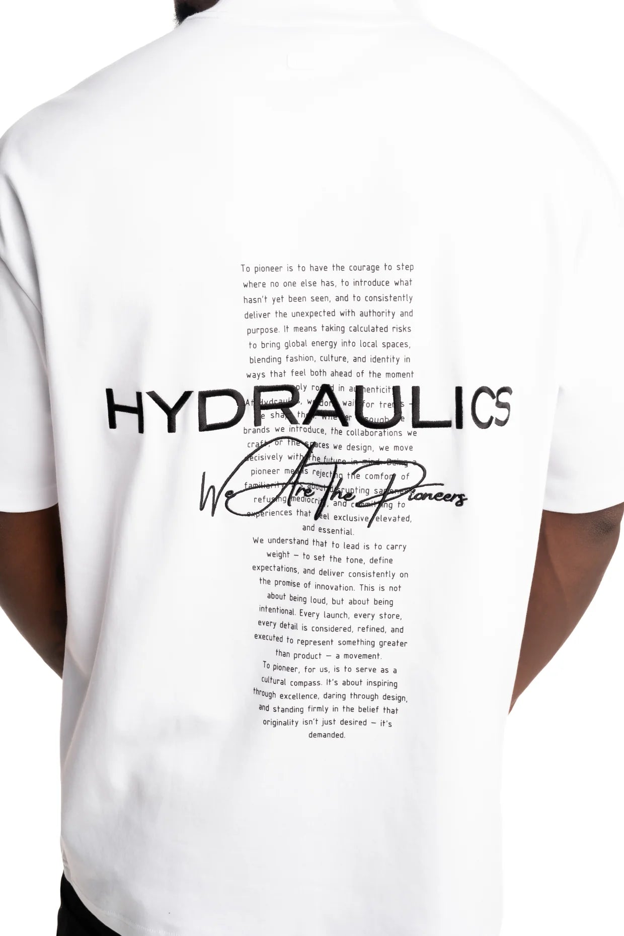 Hydraulics We Are The Pioneers Oversized Fit T Shirt White