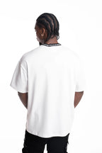Hydraulics Contrast Branded Ribbing Oversized Fit T Shirt White