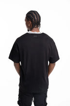 Hydraulics Contrast Branded Ribbing Oversized Fit T Shirt Black