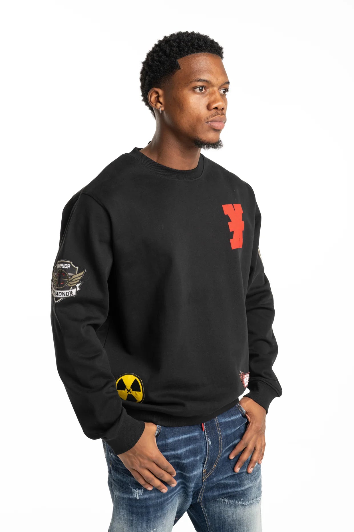 John Richmond Men's Thota Sweatshirt (Crew Neck)