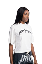 (Core) Palm Angels Ladies Curved Logo Boxy Tee
