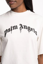 (Core) Palm Angels Ladies Curved Logo Boxy Tee