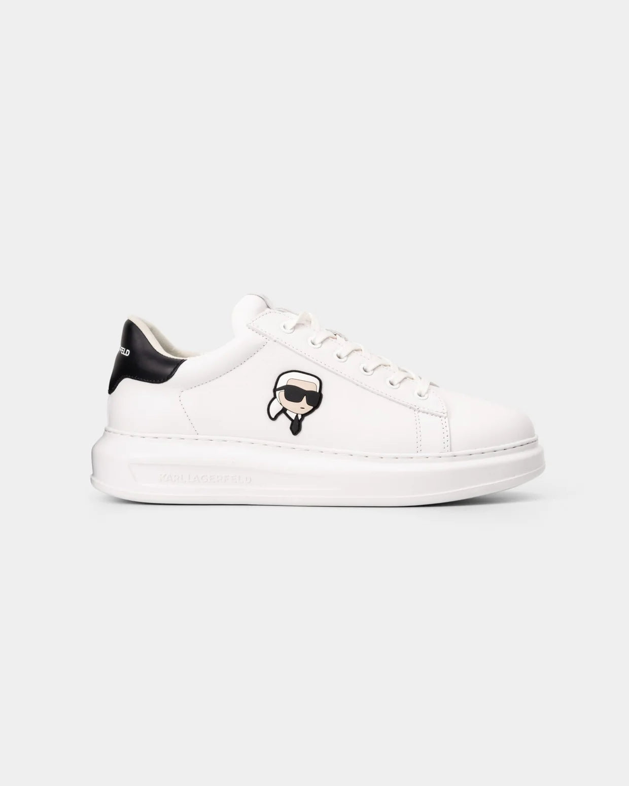 (Core) Karl Lagerfeld Men's Kapri NFT Lo Lace Sneaker White Lthr KL52530N 011