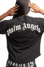 (Core) Palm Angels Ladies Curved Logo Over Tee