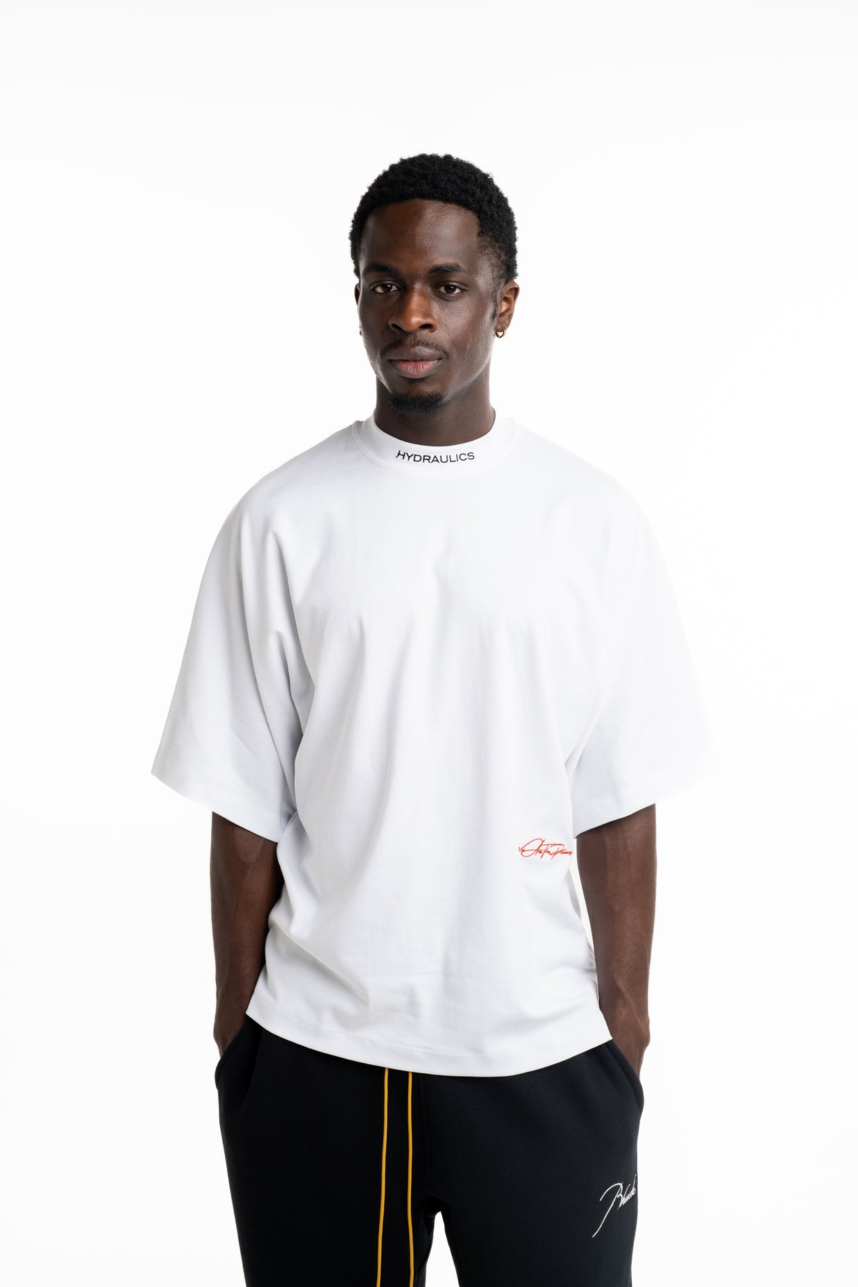 Hydraulics Men's We Are The Pioneers Co-ordinates Super Oversized T Shirt White