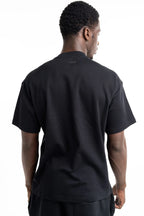 Hydraulics Men's 3D Embroidered Logo Oversized Fit T Shirt Black