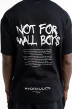 Hydraulics Men's Not For Small Boys V4 Oversized Fit T Shirt Black