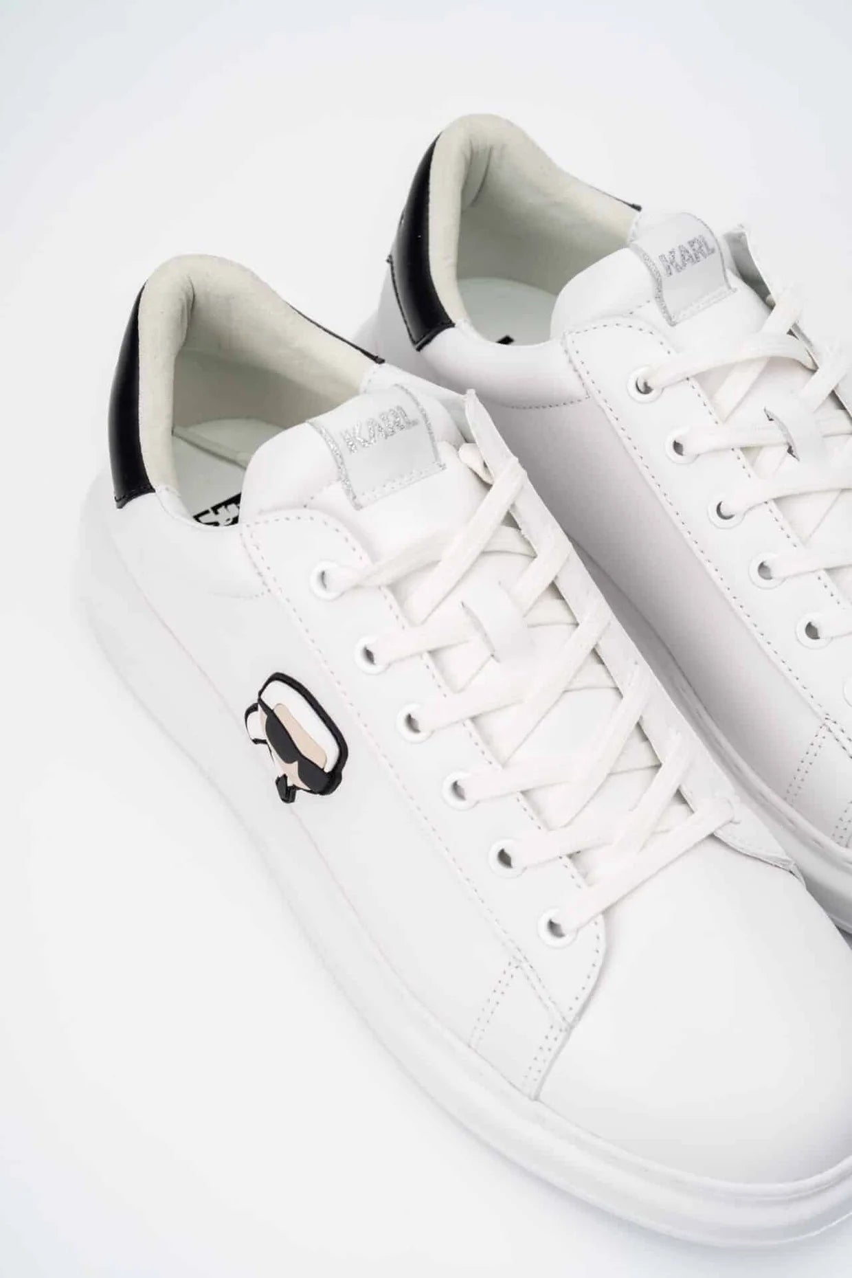 (Core) Karl Lagerfeld Men's Kapri NFT Lo Lace Sneaker White Lthr KL52530N 011