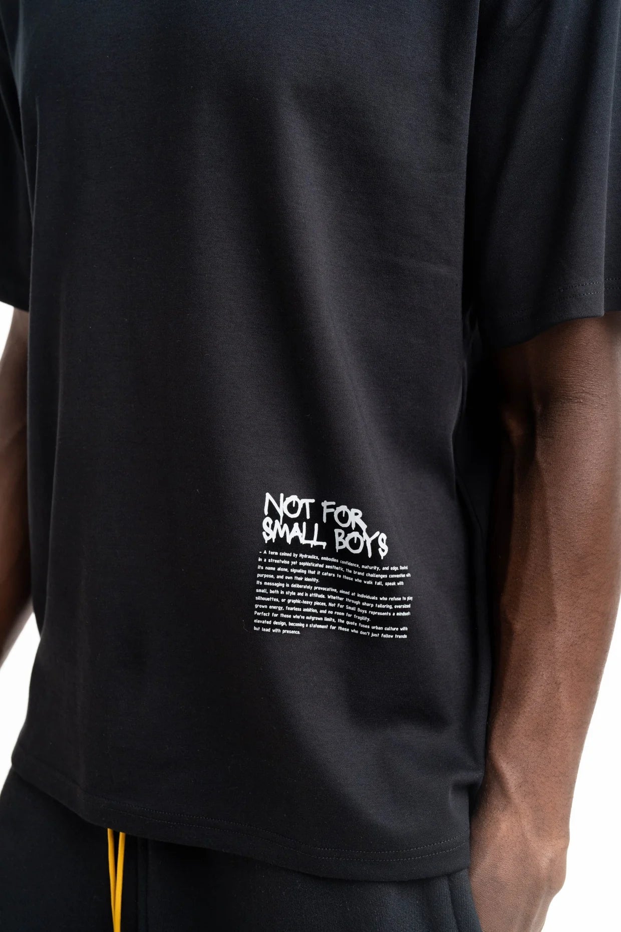 Hydraulics Men's Not For Small Boys V4 Oversized Fit T Shirt Black
