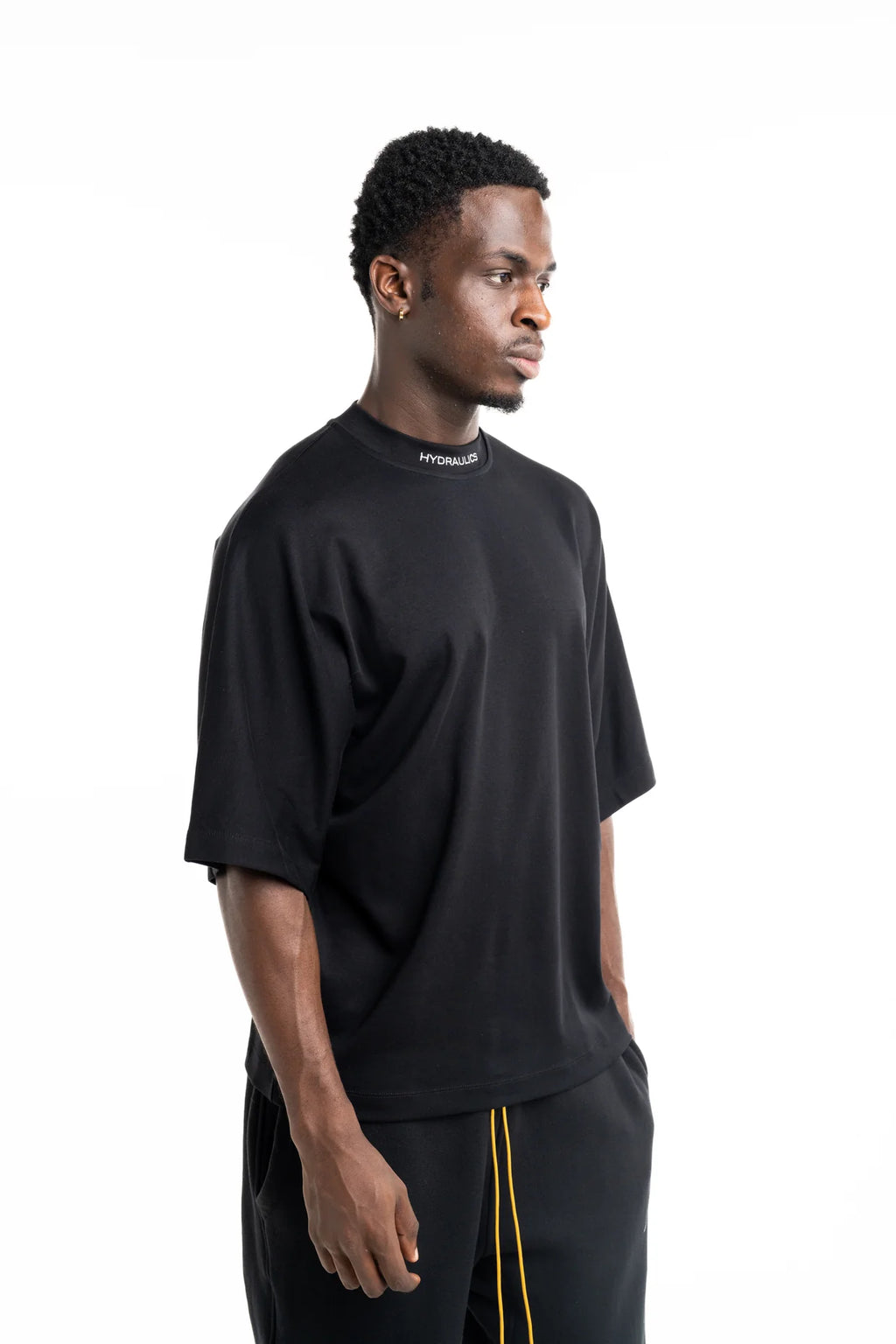 Hydraulics Men's We Are The Pioneers Co-ordinates Super Oversized T Shirt Black