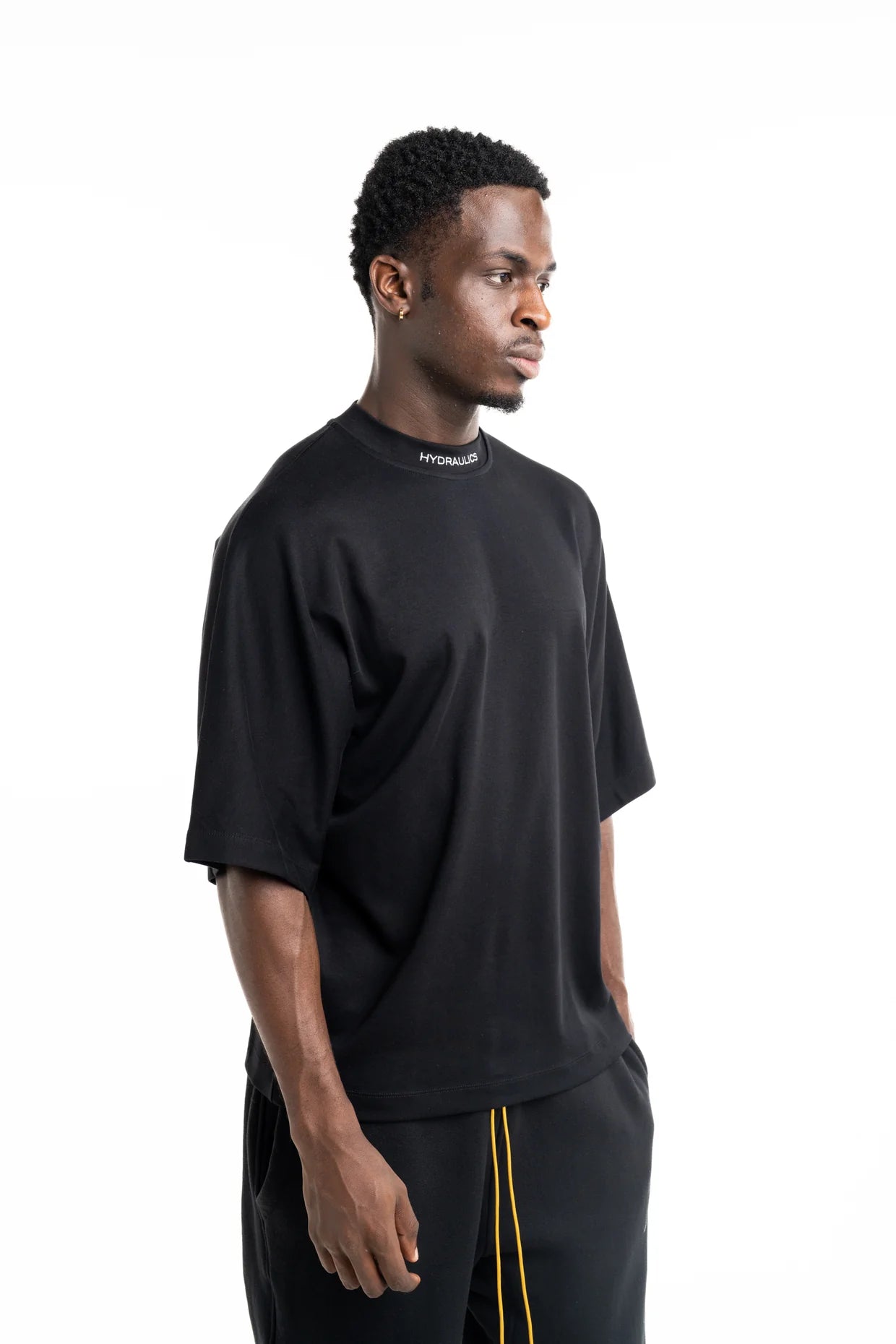 Hydraulics Men's We Are The Pioneers Co-ordinates Super Oversized T Shirt Black