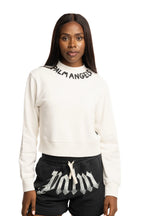 (Core) Palm Angels Ladies Neck Logo Fitted Crew