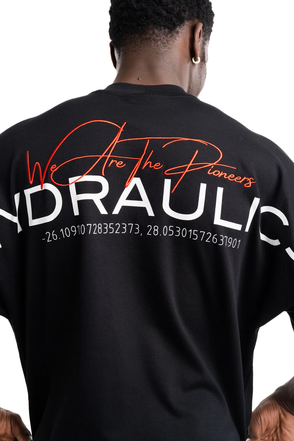 Hydraulics Men's We Are The Pioneers Co-ordinates Super Oversized T Shirt Black