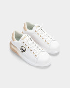 Karl Lagerfeld Ladies Kapri Ombre NFT Lo Lace White Lthr w/Gold
