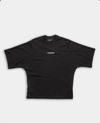 Hydraulics Metal Badge Fleece Super Oversized Fit T Shirt Black