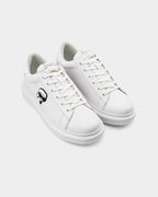(Core) Karl Lagerfeld Men's Kapri NFT Lo Lace White Lthr/Mono Sneaker KL52530N 01W